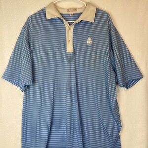 Peter Millar Summer Comfort Polo Shirt Mens XL Striped Essex Falls Country Club